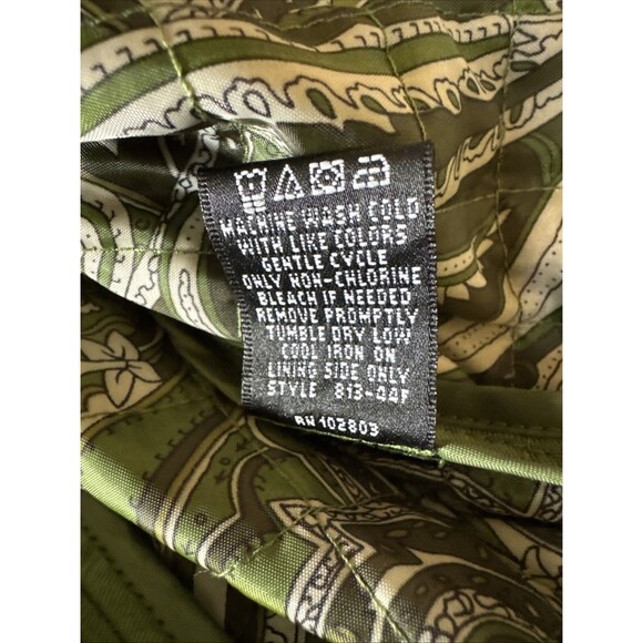 Briggs New York Light Green Lightweight Quilted Long Sleeve Jacket Size 14 - Picture 5 of 10